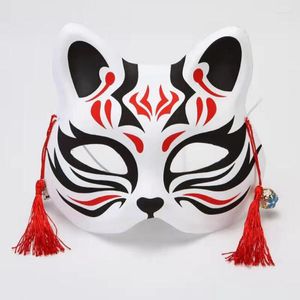 Parti dekorasyonu 10pcs/lot maskesi Japon karikatür yarım stil yüz maskeleri kadınlar cosplay topları cadılar bayramı kadın giyim için süslemeler