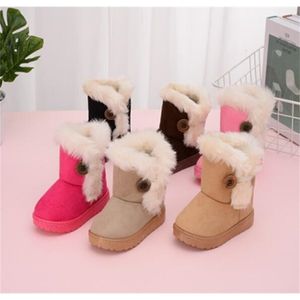 Boots Warm Kids Snow For Children Toddler Winter Princess Child Shoes Non-slip Flat Round Toe Girls Baby Lovely 221007