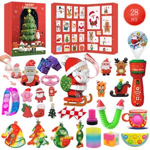 Decompressão brinquedo 24pcs Fidget Bag Box Box Calendário Christma Prese