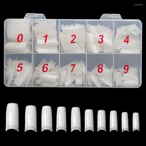 Nail Art Kits 500Pcs Transparent Half Cover Fake French Artificial Acrylic Uv Gel Manicure Design Set Diy Tools