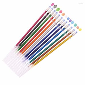 PCS Jel Kalem 12 Renk Dolgunluk Bulgu Boyalı 13 cm uzun boylu Çizim Tarzı Öğrenci Kırtasiye