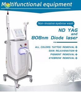 2023 Advanced Technology Portable 808 Diode Laser Hair Removal Machine Pico-Laser Tattoo Ta bort pigmenteringsbehandling CE