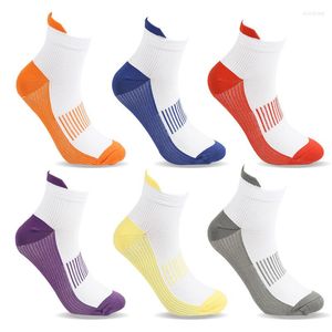 Sports Socks Women Compression Ankle Low Cut Running Sock med stöd