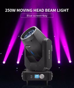 Moving Head Lights Professionelle hohe Helligkeit 250 W Beam Spot Dmx 512 8r DJ Bühnenlichter