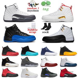 12s men basketball shoes Indigo Gym Red Dark Concord jumpman sports sneakers mens trainer size 7-13 J jorda jordon