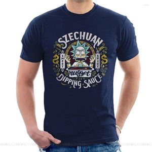 Men's T Shirts T-Shirt SZECHUAN SAUCE 3XL DARK BLUE Cotton Tee Shirt 20th 30th 40th 133th Birthday