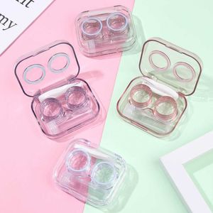 Cajas de gafas de sol bolsas de nuevo estilo Tweezers transparente Conjunto de contenedor de palo de succión Caja de lentes de contacto portátiles para mujeres Lentes de contacto de viaje J221007