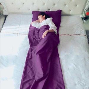 Kapalı uyku tulumu iç mesane otel septum zarfı ultra hafif seyahat taşınabilir çok renk
