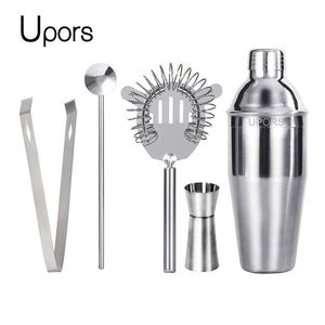 Bar Tools UPORS 550ML750ML Cocktail Shaker Mixer Stainless Steel Wine Martini Boston Shaker For Bartender Drink Party Bar Tools 221008
