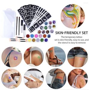 Tattoo Inks Body Art Glitter Kit Face Set With Sequins And 2 Sequin Glue Others For Girls Teenagers Adults Gifts