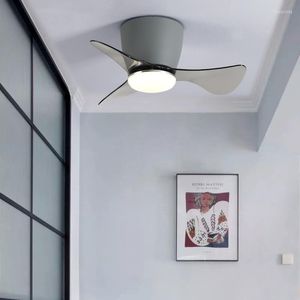 Small Frequency Conversion Ceiling Fan Lamp Balcony Cloakroom Bedroom