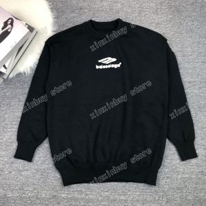 Xinxinbuy Men Designerパーカーセイターレターエクサイルパリパリラウンドネック女性ブラックホワイトカーキS-2xl