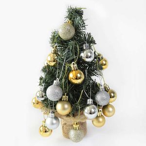 Christmas Tree Decor Ball Souvenirs Xmas Party Hanging Balls Ornament Decorations For Home Christmas Gift 24pcs 3cm/1.2" Per Box