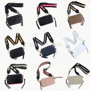 Projektant Snapshot Camera Torby na Ramię Kobiety Torebki Crossbody Luksusowa Moda Skóra Biały Cały Czarny Różowy Pasek Crossbody Torebka Torba