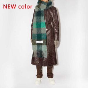 Halsdukar 2024 Plaid Scarvescashmere Shawls Women Winter Warm Shawl Cloak MS Tjocka filtar Tassel Scarf AC Cashmere Women Scarf G221007 Bn1Z