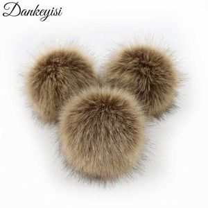 その他のdankeyisi diy faux fox fur fulffy pompom hatsshoesshows scarvesbag