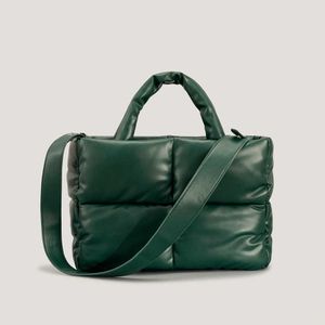 Umhängetaschen, Abendtaschen, modische Leder-gepolsterte Tragetasche für Damen, gesteppte Designer-Handtaschen, luxuriöse weiche PU-Schultertaschen, Daunen-Baumwolle, Wintertasche, groß, 221123