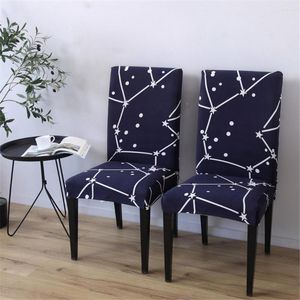 Sandalye kapakları elastik spandeks Avrupa baskılı sandalyeler kasa koltuk streç mutfak yemek odası mobilyaları için elastik