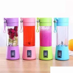 Fruit Vegetable Tools Sublimation Vegetable Tools Portable Blender Usb Mixer Electric Juicer Hine Smoothie Blenders Mini Food Proces Dhgvz