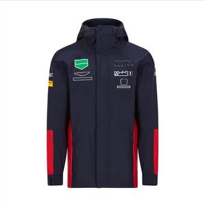 f1 racing suit long-sleeved jacket windbreaker autumn and winter clothing formula one team clothing jacket rain and wind