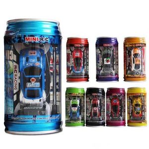 Canned Opcional Remote Remote Control Car Mini Lonned Remotes Controla o brinquedo infantil do carro com tanque de coque leve autom￡tico