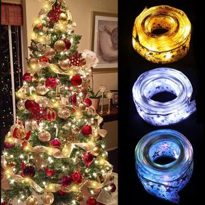 Noel Led Şerit Işıklar Dekorasyonu Ev için Noel Ağacı Süsleri Noel Baba Hediye Navidad 2023 Yeni Yıl