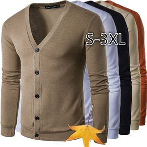 Herrenpullover ZOGAA Herbststil junger Herrenmodetrend V-Cardigan-Pullover 221008