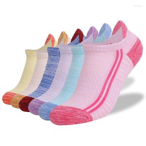 Sports Socks 6 Pairs Professional Running Women Outdoor Sport Breathable Thicken Cushion Fitness Hiking Low Cut Short Ankle Sock