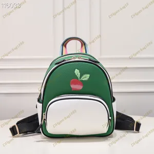 Unisex Casual Backpack Splice Color Contrast & Radish Print Mini Shoulder Bag with Interior Zipper Pocket & Customizable Totes