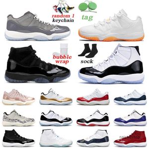 Le più nuove scarpe da basket uomo donna 11s Cool Grey Snake Light Bone Low Cherry UNC Win Like 82 outdoor mens sports trainer size 5.5-13 J jorda jordon