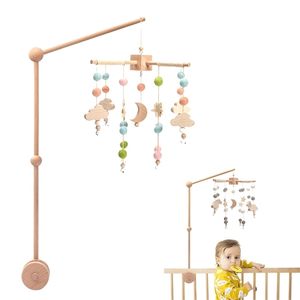 Rattles Mobiles Baby Crib Toy Holder Rotating Mobile Bed Bell Musical Box Projection 0-12 Months born Infant Gifts 221007