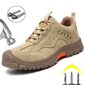 男性のための溶接防止解散構造靴穿刺穿刺不滅のつま先の安全性ワークブーツ1008