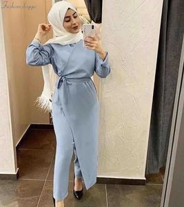 Abbigliamento etnico Eid Mubarak Caftano Dubai Abaya Turchia Moda musulmana Abito Hijab Imposta Islam Abaya per le donne Musulman Ensembles De Mode 221007