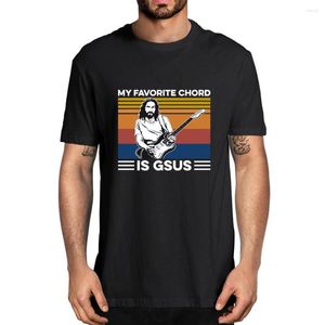 Men's T Shirts XS-3XL My Favorite Chord Is Gsus 2022 Fashion Summer Top Vintage Men's Shirt