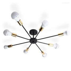 Lampadari Decorazione del soggiorno Lampadario industriale Lampada da soffitto vintage Lampade ragno per camera da letto Decorazioni per la casa Illuminazione per interni