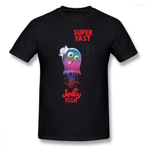 Мужская футболка для рубашки Gorillaz Superfast Jellyfish Fit Fit upefice Streetwear Tee Cotton с коротким рукавом Fun Print мужчина футболка