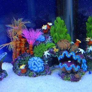 Décorations Arrivée Aquarium Artificiel Coral Coral Reef Fish Tank Tank Decoration Ornement Background Pcenery