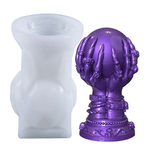 Candele Stampo Rosa Modellazione a mano Stampo in silicone Fantasma Artiglio Magia Fai da te Finitura Aromaterapia 221007