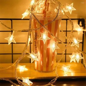 Strings 10 LED Star String Lights 1.5m Fairy Christmas Battery Operated For Indoor & Outdoor Wedding Festive Party