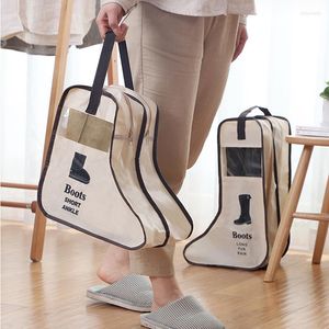 Storage Bags Practical Modern High Heel Shoes Organizer Long Riding Rain Boots Dust Proof Travel Shoe Cover Zipper Pouches