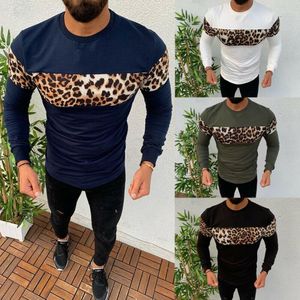 Men's Hoodies Gothic Men's Leopard Sports Pullover Sweatshirt Winter Slim Fitness Masculina White Warm Outwear Male Clothes