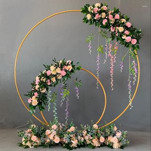 Party Decoration Wedding Props Wrought Iron Ring Background Round Arch Birthday Frame Balloon