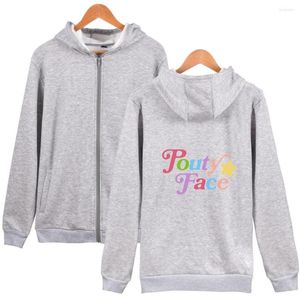 Bluzy męskie Addison Rae Pouty Face Zip Hooded Bluza 2022 HARAJUKU COTTON PLUS FARM MOSINE MOSINE