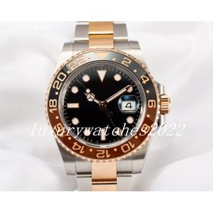 مصمم Super V5 Watch 40 مم حزام ذهبي Rose Asia 2813 حركة أوتوماتيكية ميكانيكية من الفولاذ المقاوم للصدأ من الفولاذ المقاوم المقاوم للصدأ