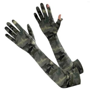 Podkładki kolan rękawy zakrywające ramiona dla mężczyzn UV Ochrona przeciwsłoneczna ramię chłodzące odcień z rękawicą lodowym UPF