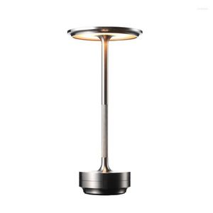 Table Lamps USB Charging Lamp LED Top Touch Three Color Dimming Stepless Desk Simple Design Waterproof