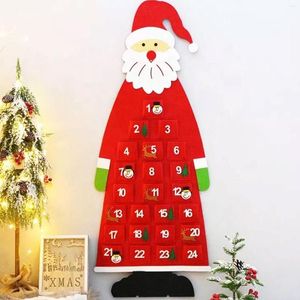 Kerstdecoraties decoratie diy vilt santa ornamenten nep jaar boom claus advent kalender feestkinderen cadeau