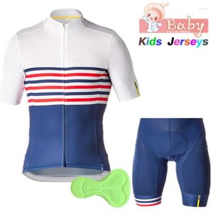 Set da corsa Kids 2022 Set di abbigliamento da ciclismo per squadre Maglia da bici per bambini Ropa Ciclismo Abbigliamento da ciclismo per ragazzi Pro Abbigliamento