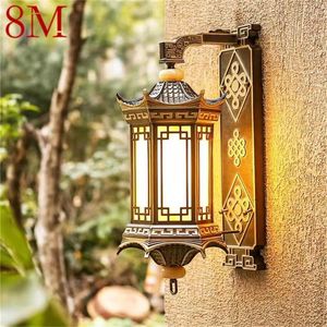 Outdoor Wall Lamps Bronze Lighting LED Sconces Classical Waterproof Retro For Home Balcony Decoration