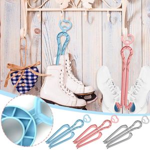 Roupa de armazenamento para mulheres rack de botas com dois lados clipe plásticos altos top shaper shopter sapatilhas de sapatilhas de sapatilhas Longe33cm